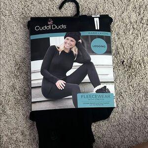 Cuddl duds fleece leggings medium NWT